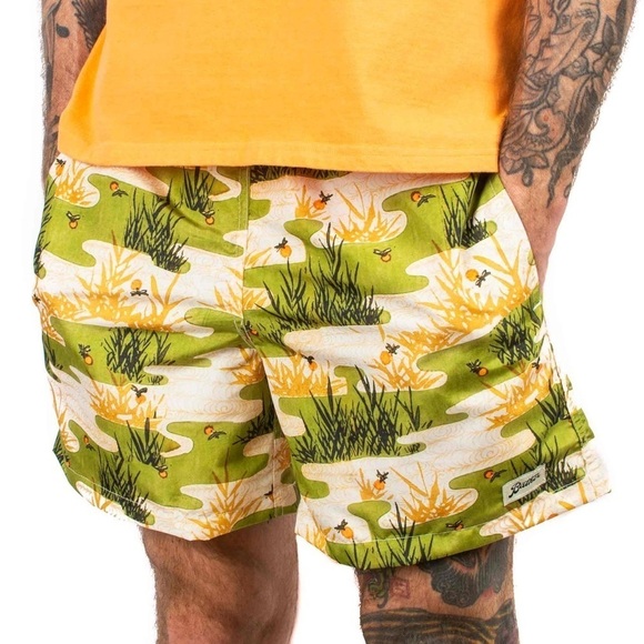 Bather The Koi Pond Men's Swim Trunks Size: Medium - Picture 1 of 9